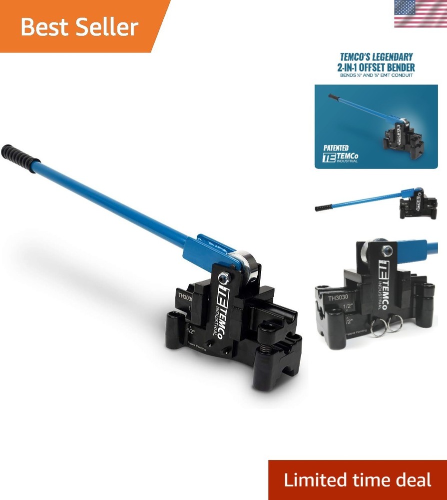 Dual Size Conduit Offset Bender 2 in 1 - both ½“& ¾” EMT