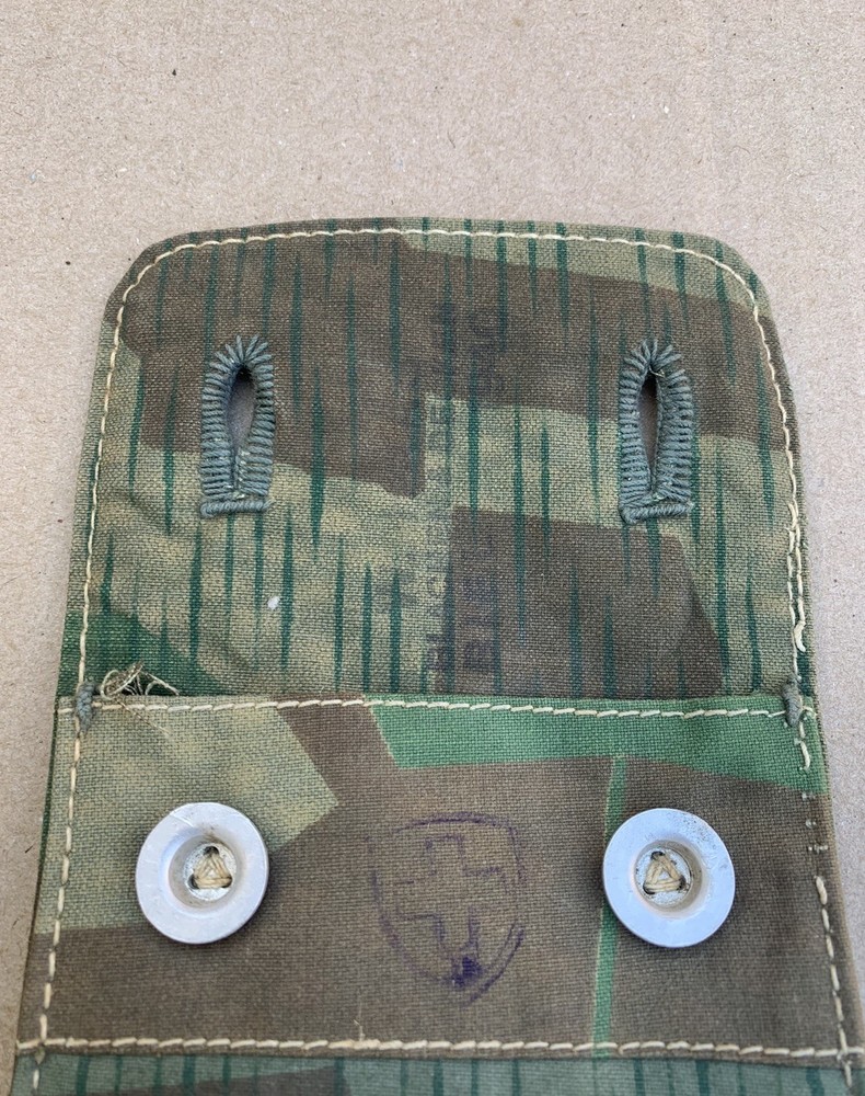 WWII Swiss Splinter Camo Pouch 1940 Dated