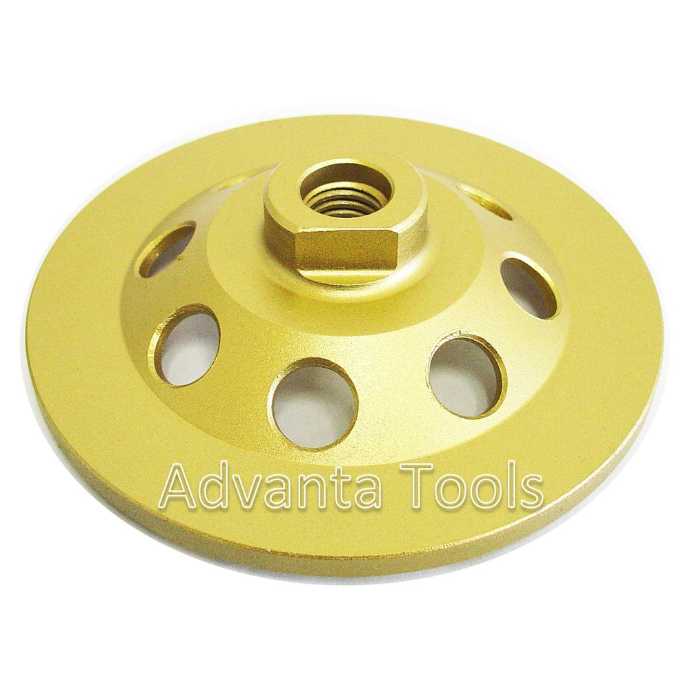 5” PCD Cup Wheel - Quarter Round 4-Segment with 5/8"-11 Arbor