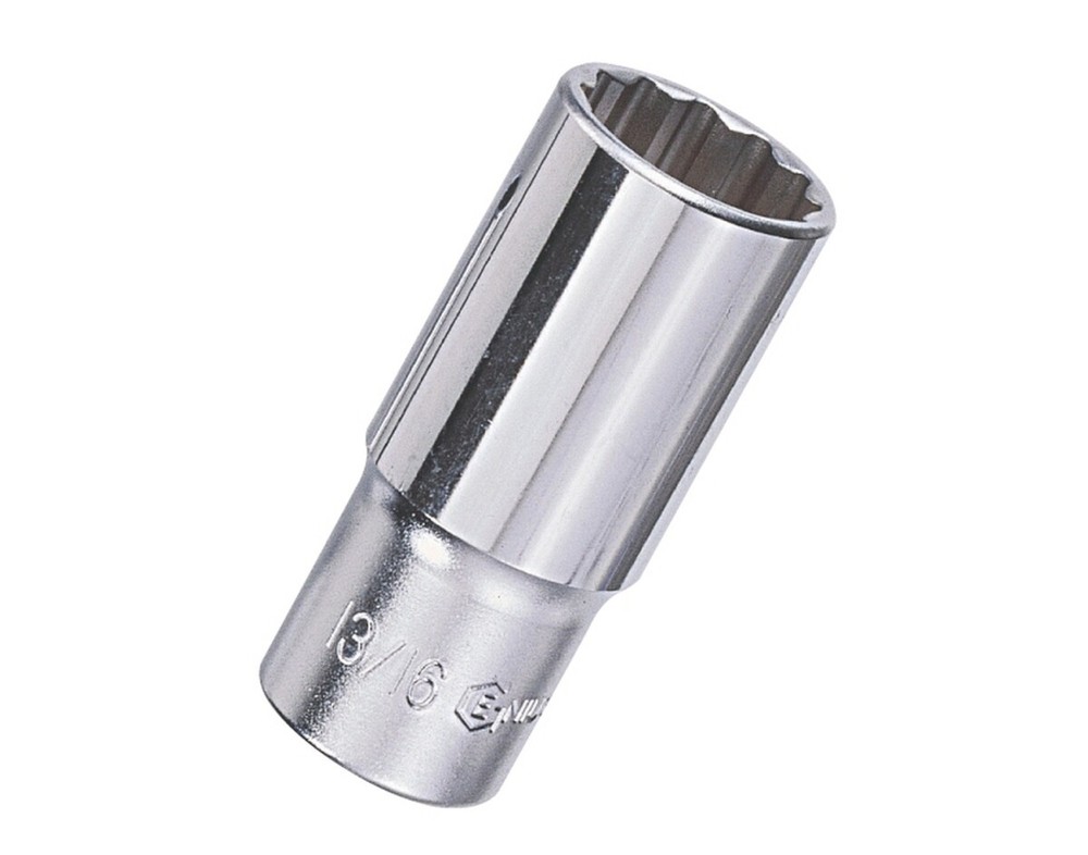 Genius Tools 3/8" Dr. 11/32" Deep Hand Socket (12-Point) - 376311