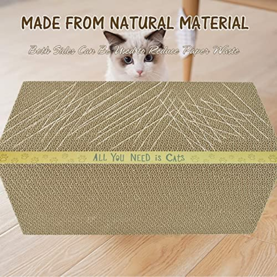 Cardboard Cat Scratcher Pads Cat Scratching Board Dual Side Reusable 3 Pack