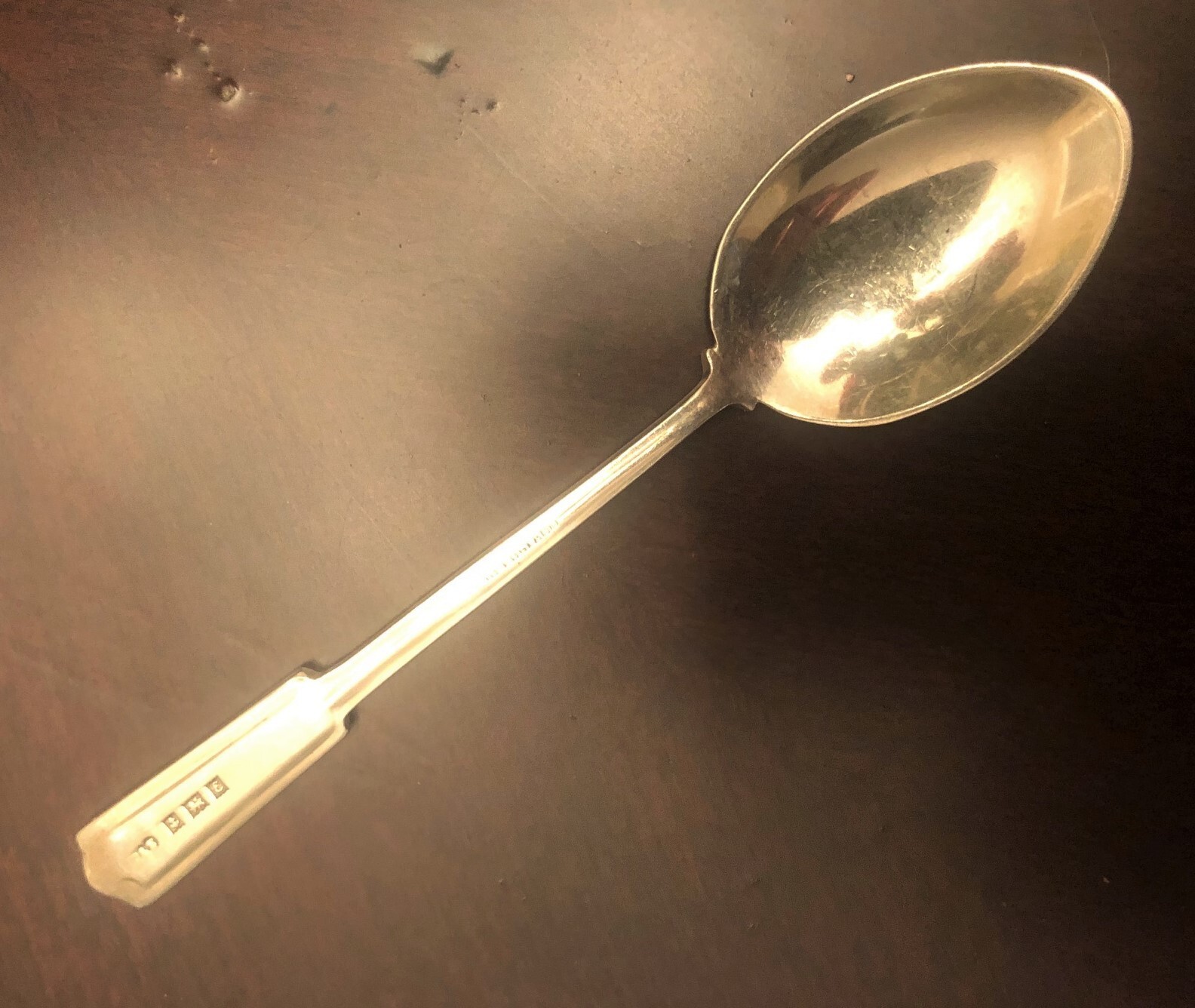 STUNNING Vintage Sterling Silver Enamel Art Deco Spoon Russian Style RARE