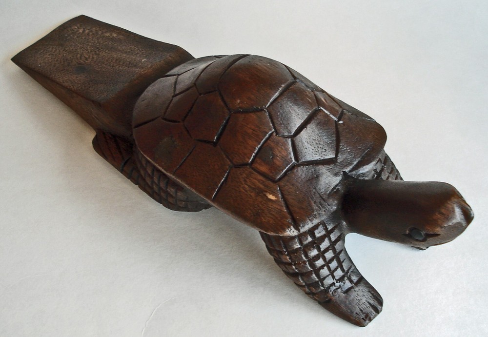 SEA TURTLE WOOD DOORSTOP