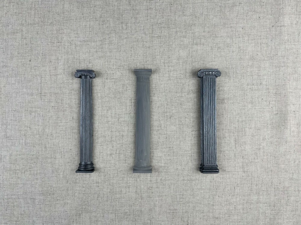 Silicone mold Half Column Miniature architectural column 1/12 scale Accessories