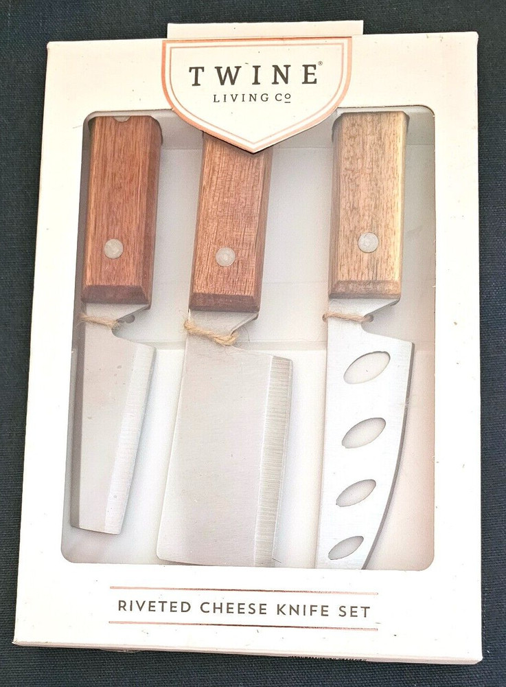 Twine Home 3 Piece Rustic Cheese Knife Server Set
