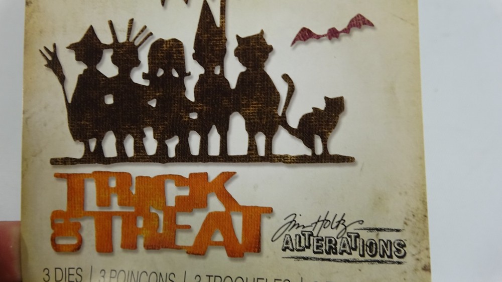 2017 Tim Holtz Sizzix Thinlits Trick or Treat Halloween Dies #662384