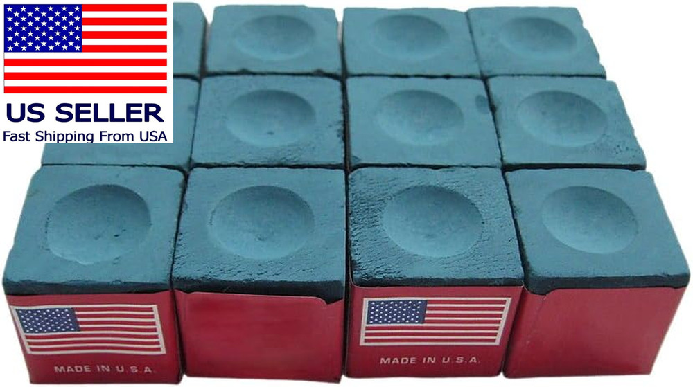 Billiard/Pool Cue Chalk Box, 12 Cubes