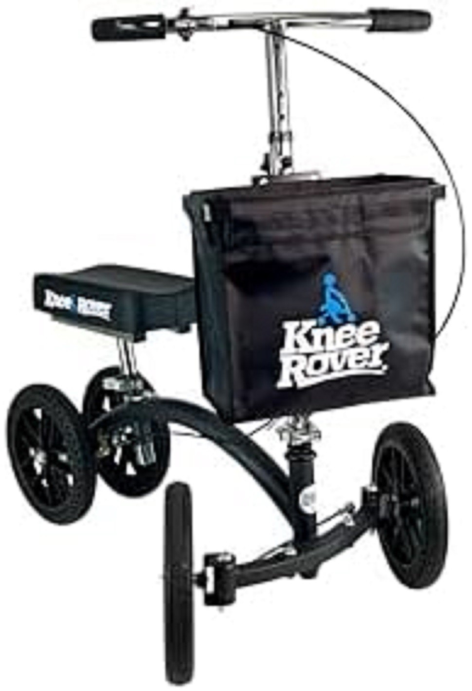 KneeRover Deluxe Knee Scooter Basket Accessory with Large Capacity - Knee Rover
