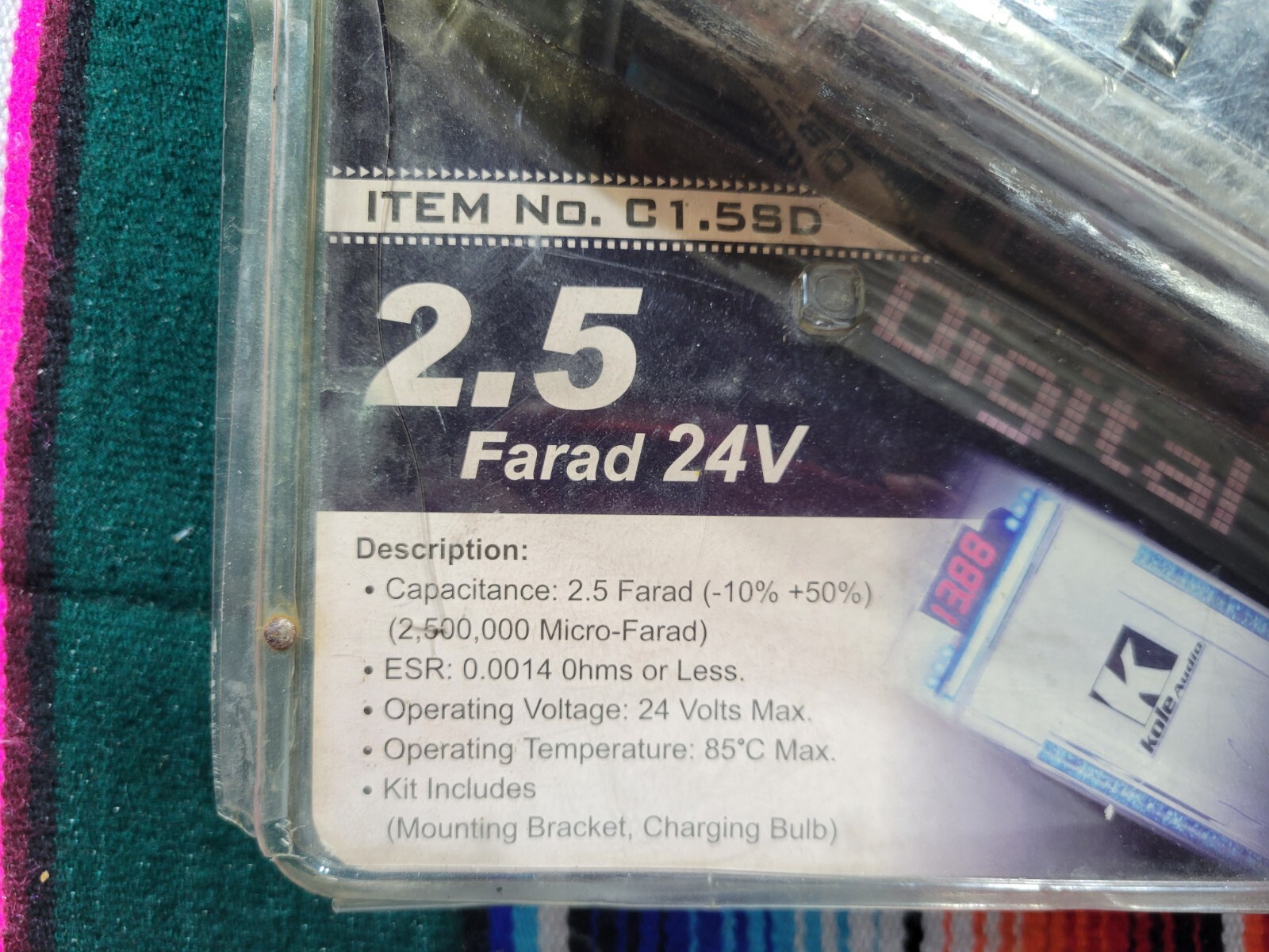 Kole Audio Power Acoustik 2.5 Farad Capacitor