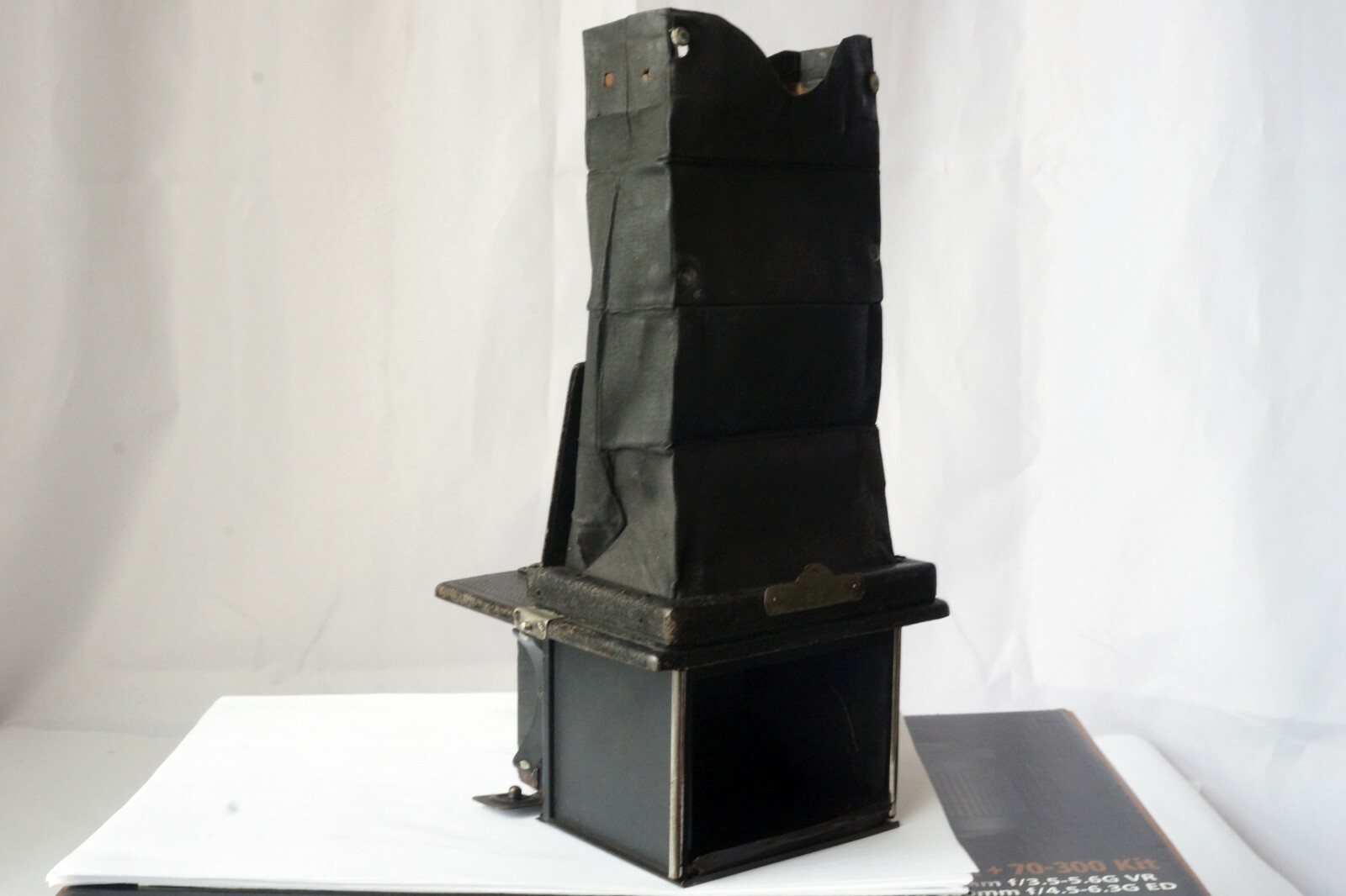 1920s Houghton Ensign 120 Roll Film Reflex Box Folding 6x9 Camera Work Well Rare