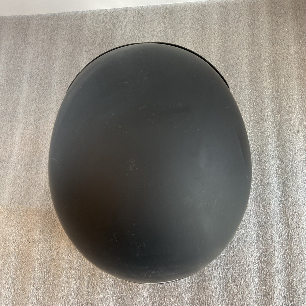 Motorcycle Helmet Half Skull Cap visor DOT Approved Black Size Large