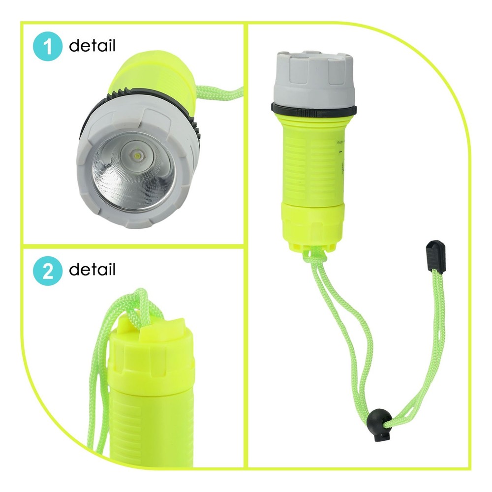 Travel Strong Light 3 Modes Super Bright Diving Flashlight Torch Led Flash Light