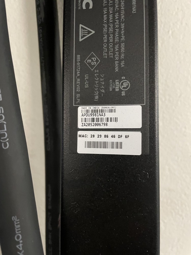 APC APDU9981NA3 Power Supply Unit