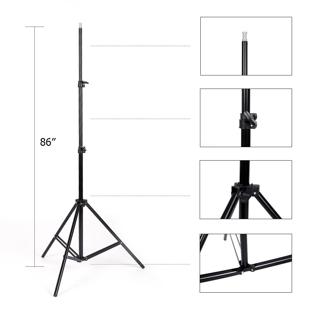 Kshioe Photo Studio Continuous Lighting Kit Photography Softbox Light Stand