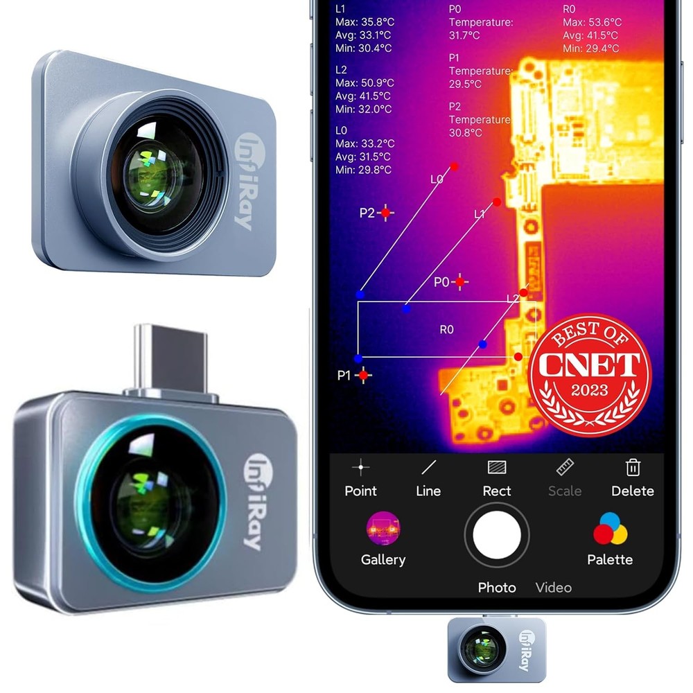 Thermal Imaging Camera – Android Type-C, InfiRay P2 Pro with Magnetic Macro Le