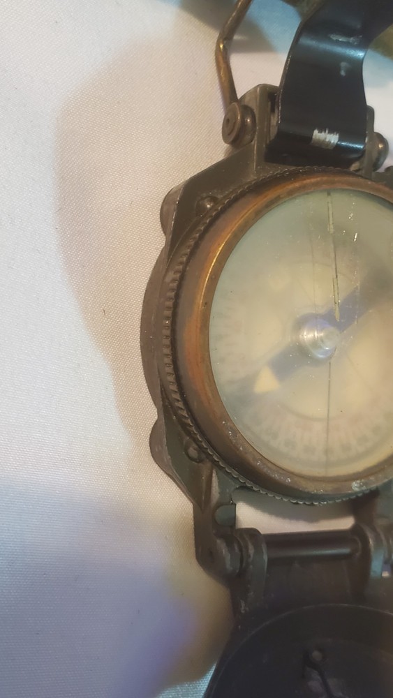 Authentic 1966 US Army Compass With Original Green Canvas Pouch