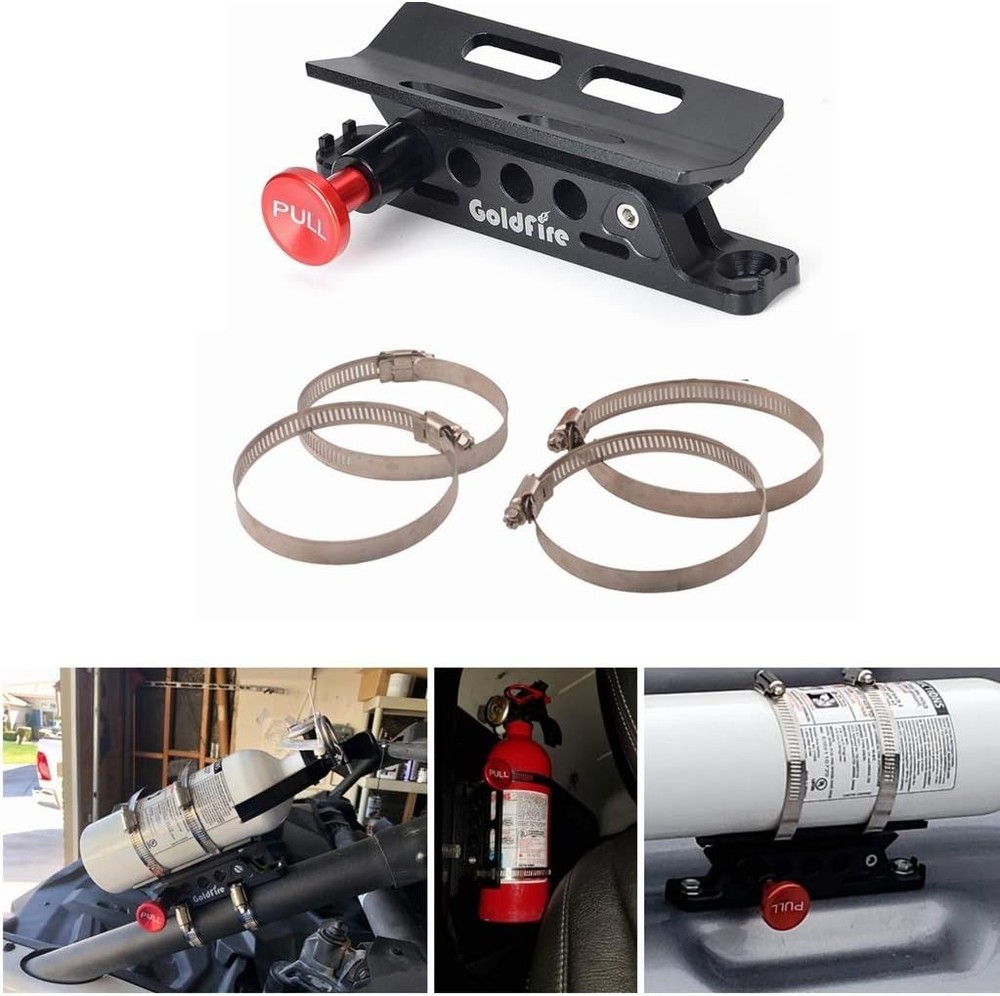 Quick Release Fire Extinguisher Mount Bracket Holder Aluminum Roll Bar Mount ...