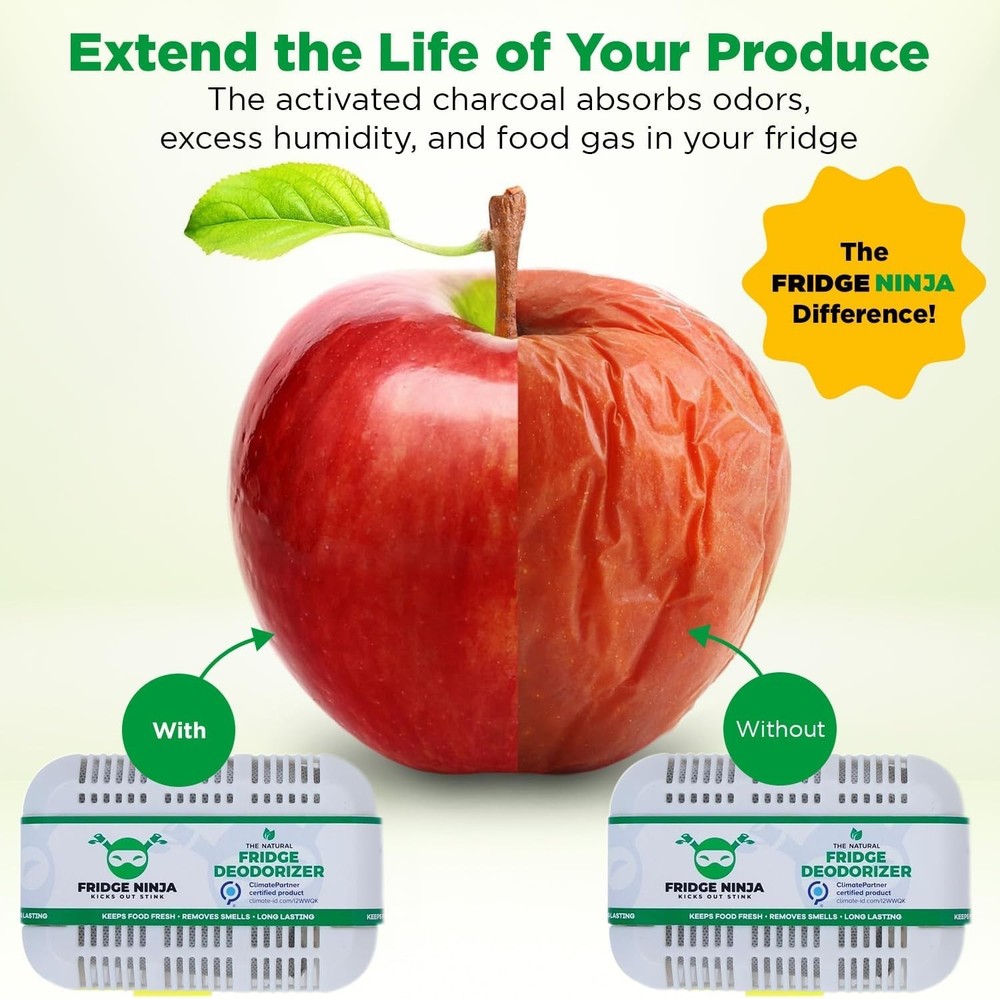 Ultimate Refrigerator Odor Eliminator – 12- Unscented Deodorizer Solution