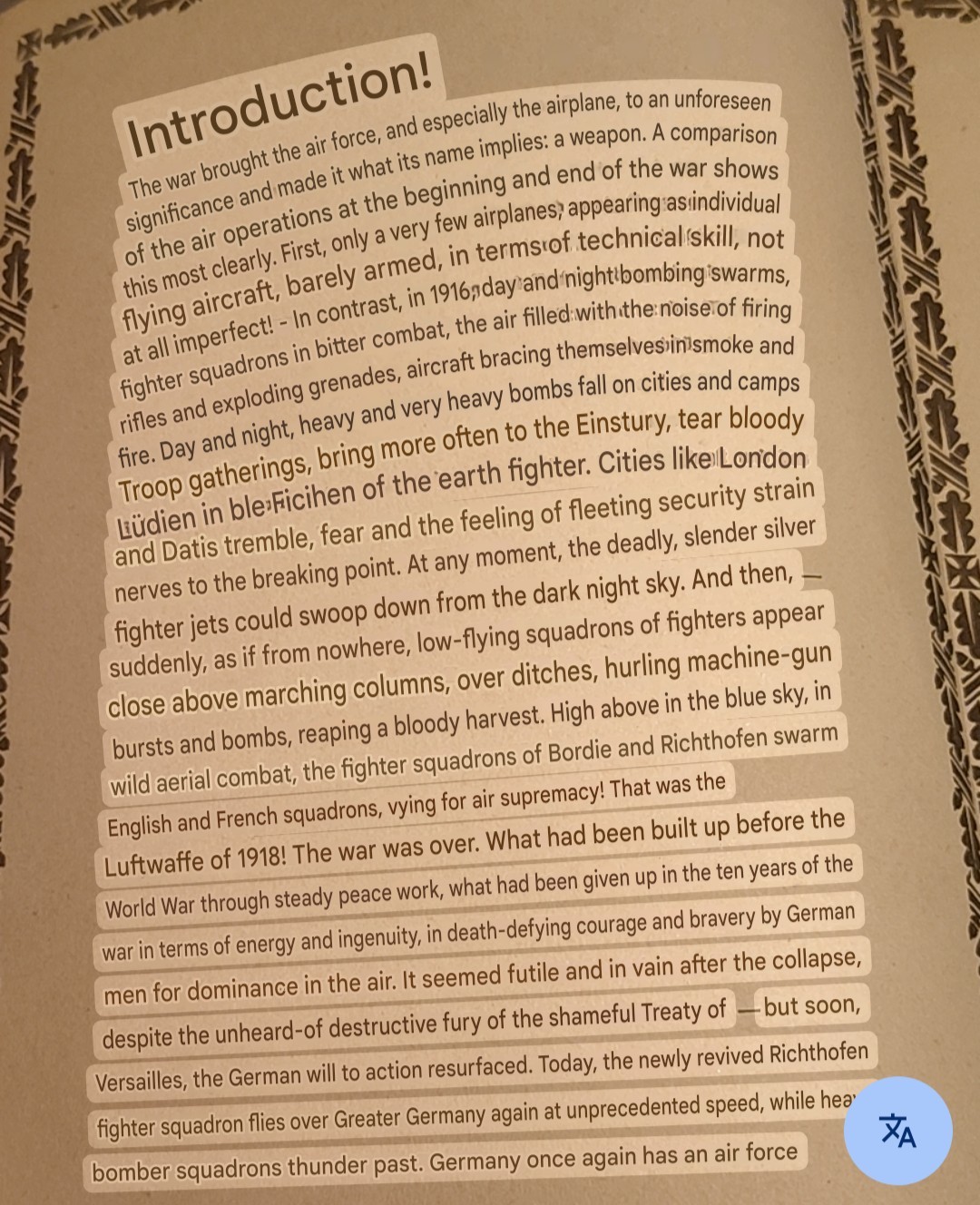 Rare Der Weltkrieg 1914/18: Der Luftkrieg" Air War WW1 German Immalin-Werke GmbH