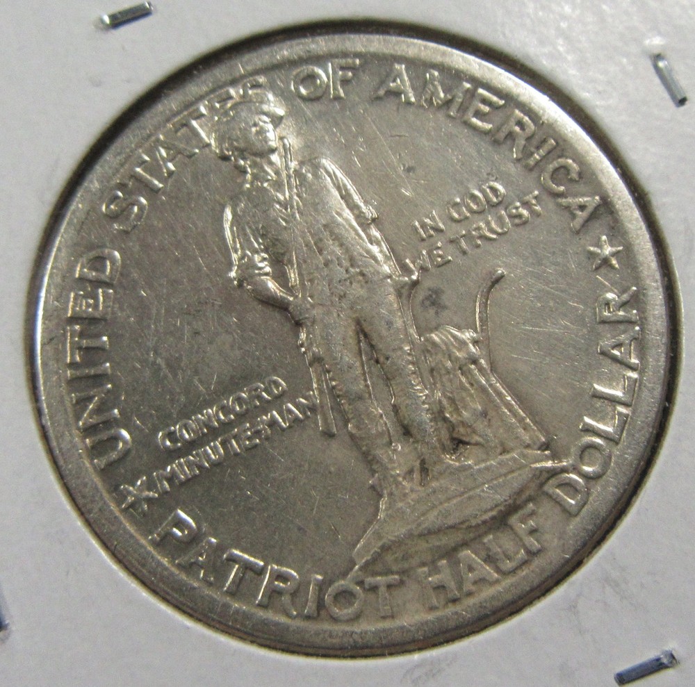 1925 50c Lexington U.S. Commemorative half dollar. Circulated. (426008)