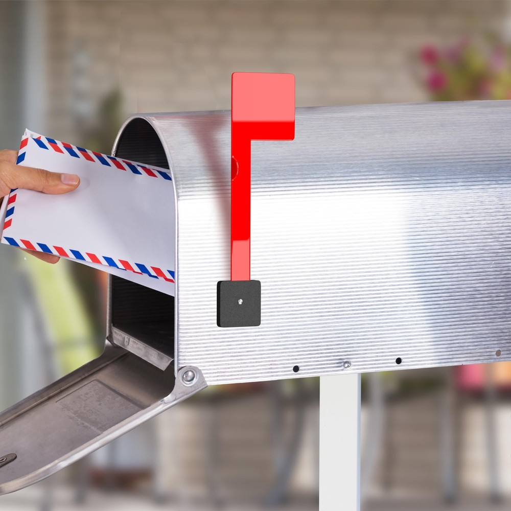 No Tools Mailbox Flag Replacement (1pk) - Weatherproof, 3M Adhesive, Durable