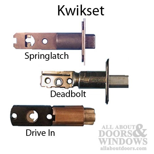 Kwikset 2-3/8" Radius Face Spring Latch Brass
