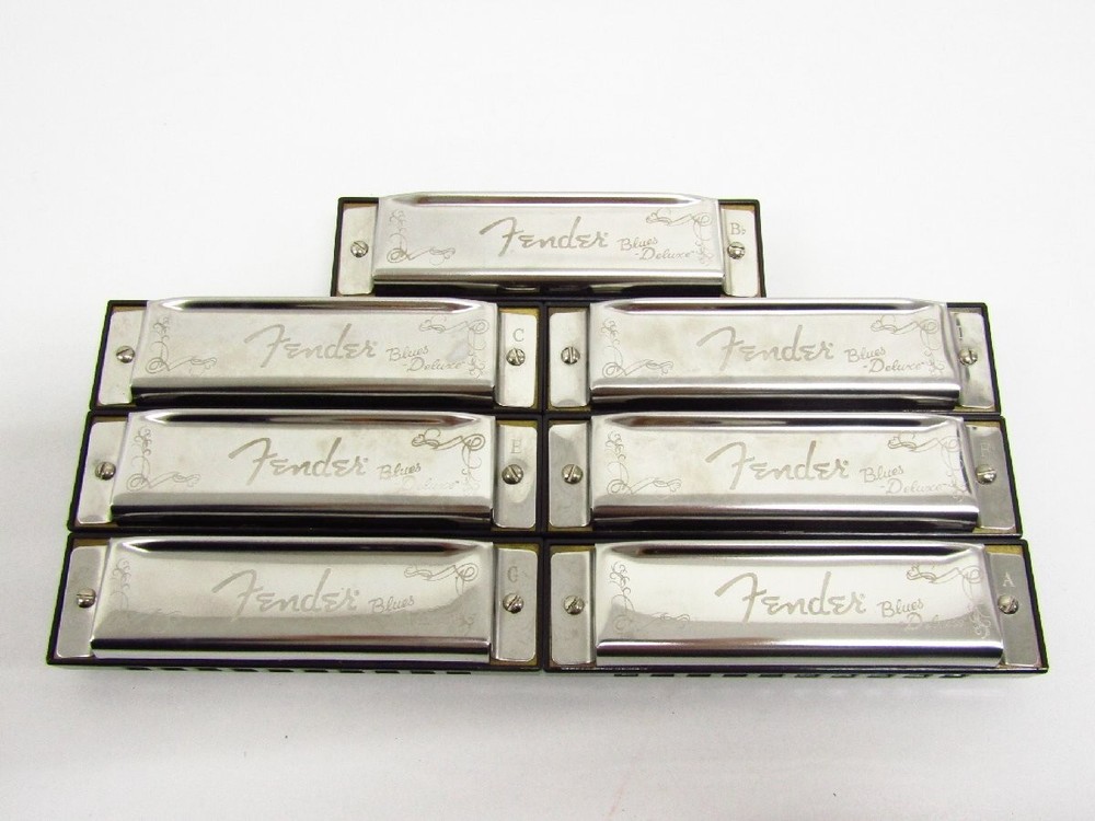 Fender Blues Deluxe Harmonica 7 Pack with Case G5014