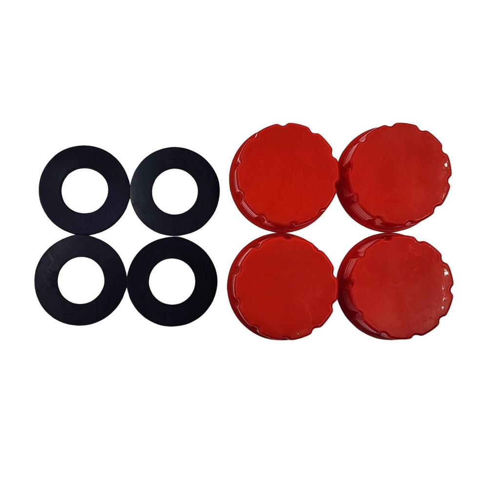 4 Pieces Replacement Gas Can Solid Base Caps Accs Durable Practical with Gaskets