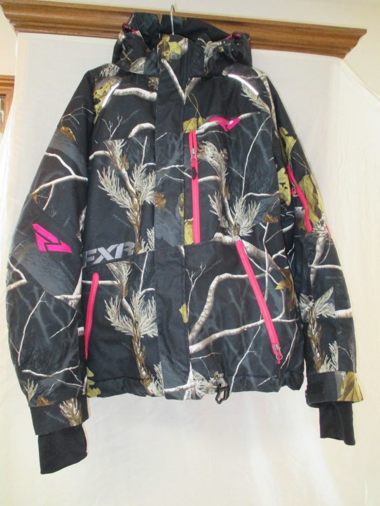 FXR Snowmobile Fresh Jacket Women’s Size 12 Real Tree Patterned