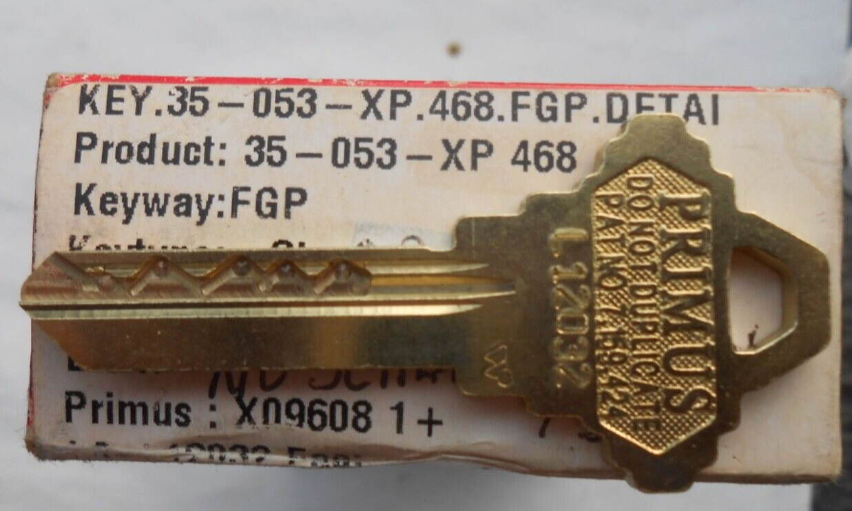 (2) Schlage Primus Key Blanks FGP keyway