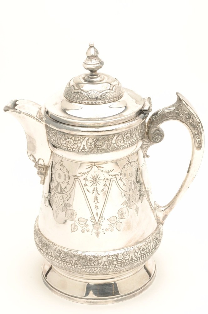 Beautiful Antique Silverplated Water Pitcher