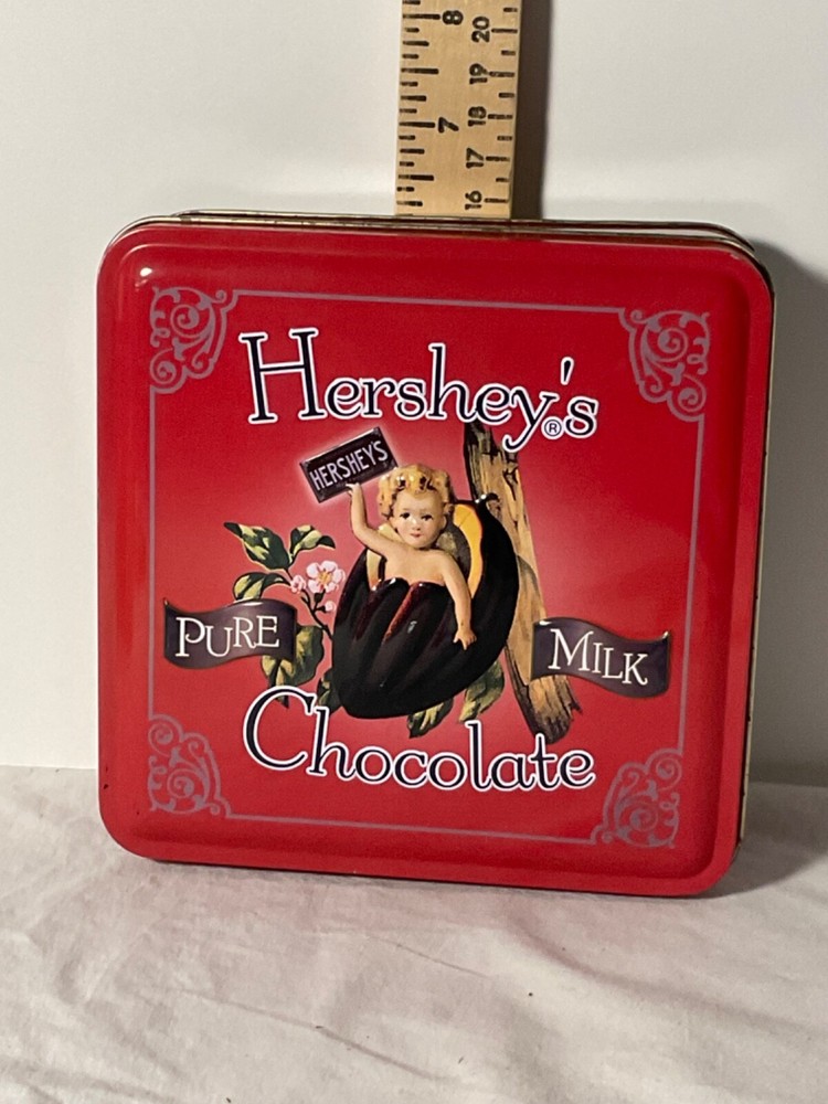 Hersheys Chocolate square tin 6”
