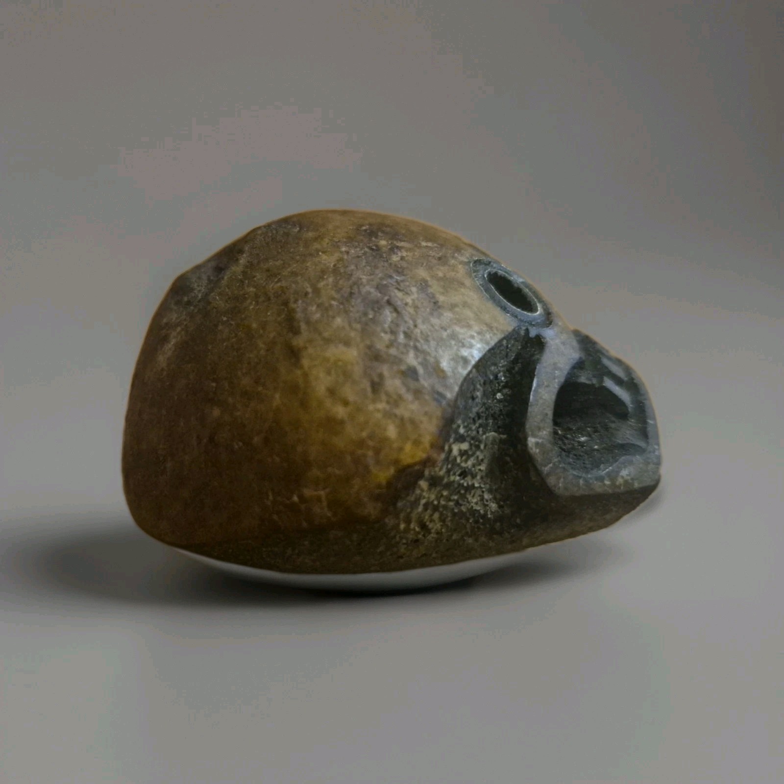 Rare Large Tibetan Kapala Citipati Bead - Relic