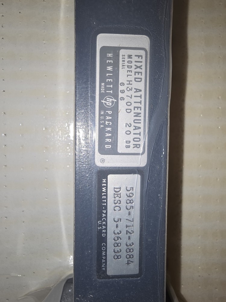HP  VARIABLE ATTENUATOR MODEL H370D 20 db