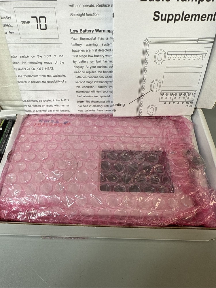 ControlTemp CT72 Basic Tamper Proof Thermostat White