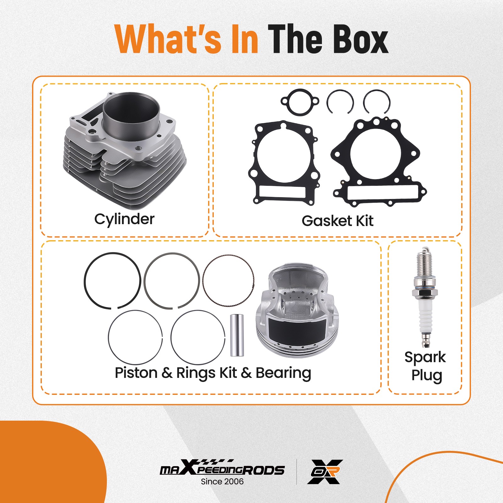 Cylinder Piston Gasket Top End Kit For Yamaha Grizzly 600 1998-00 XT600 1990-95