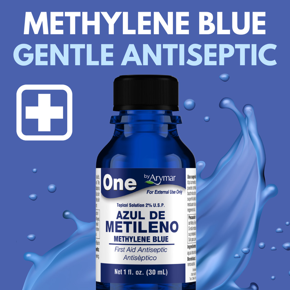 Arymar Azul de Metileno – Topical Solution for External Use, 1 fl oz (3-Pack)
