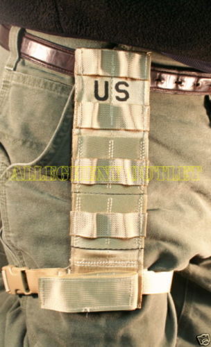 Desert Tan MOLLE Drop Leg Extender NEW Military Issue Holster Platform Alice NIB