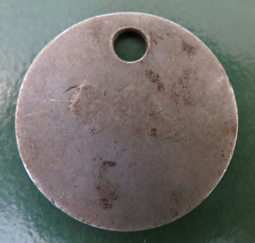 GRIMETHORPE Colliery Pit Check Tally - marked GRIMETHORPE COLLIERY 239