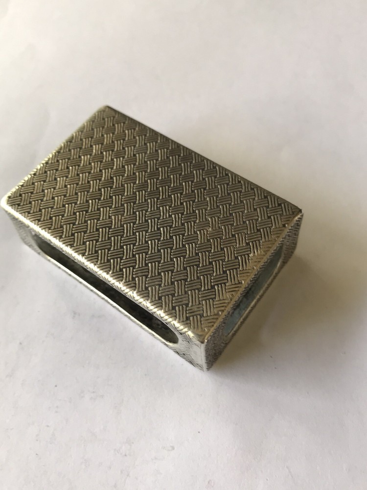 Russian Silver 84 Match Striker Box. marked 1874