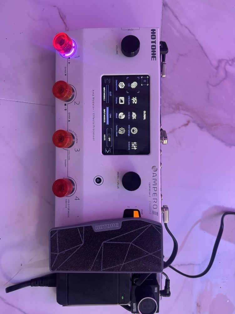 Hotone Ampero II Guitar Multi-Effects Processor Delay Drum Looper Digital
