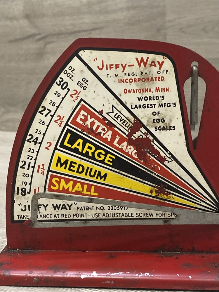 Vintage Jiffy Way Egg Scale
