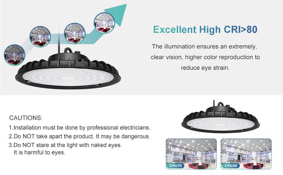 300W UFO Led High Bay Light Commercial Warehouse Industrial Factory Shop Light