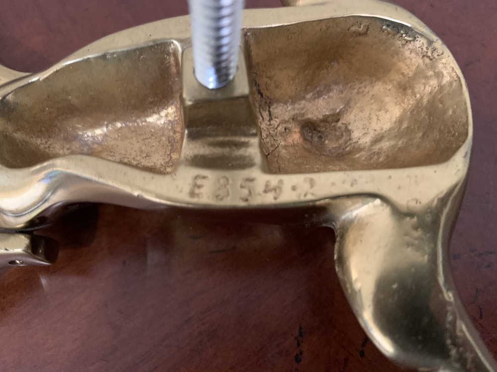 CMC Solid Brass Longhorn Steer Head Door Knocker Handle E854-2