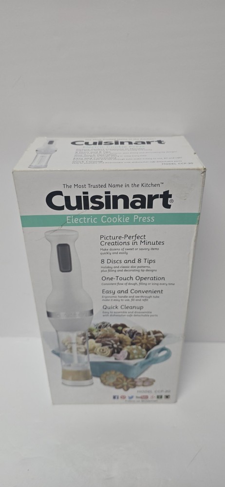 COMPLETE Cuisinart CCP-20 Cookie Press - White
