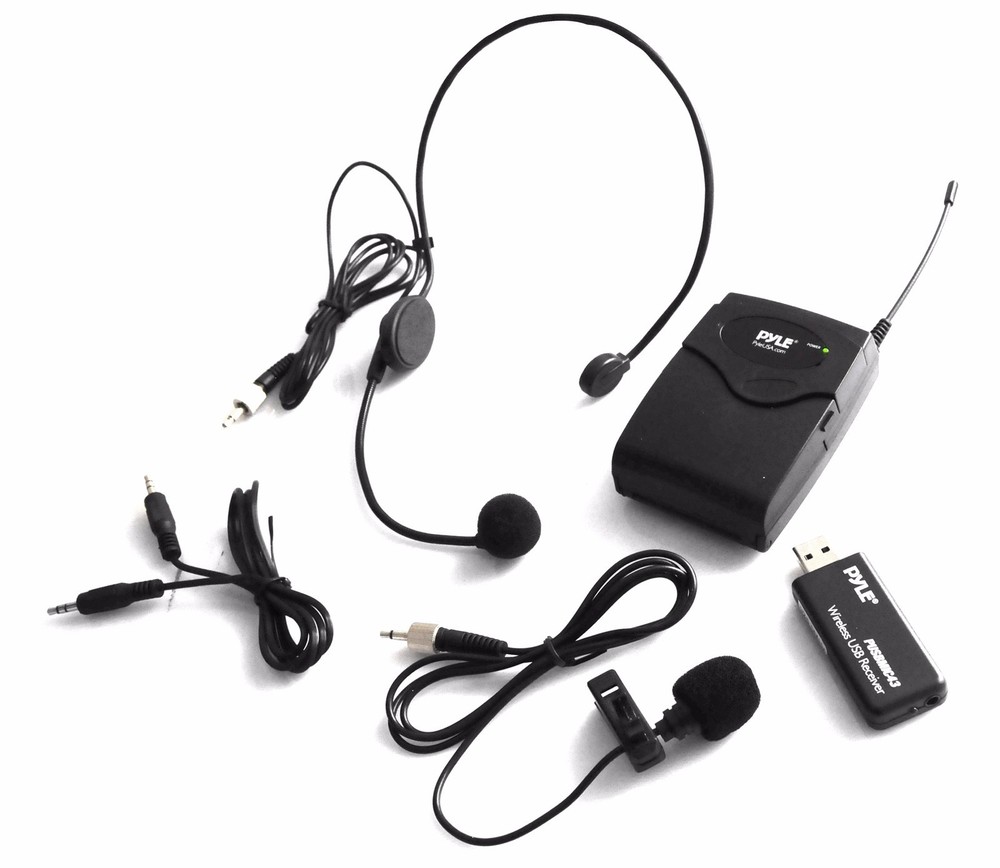 Wireless Laviler Microphone USB Headset Mic for Notebook Laptop Desktop Computer
