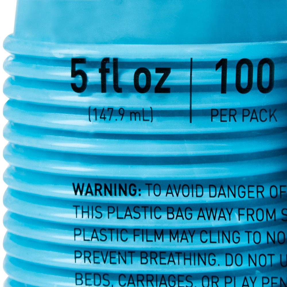 McKesson Disposable Drinking Cup Blue Plastic 5 oz. 2500 Ct 16-PDC5B