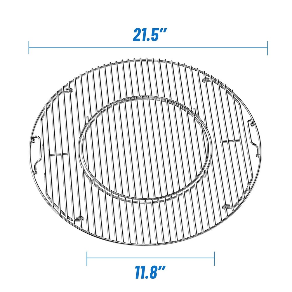 Skyflame Charkettle Double-Side Hinged Cooking Grate, Gourmet BBQ System Repl...