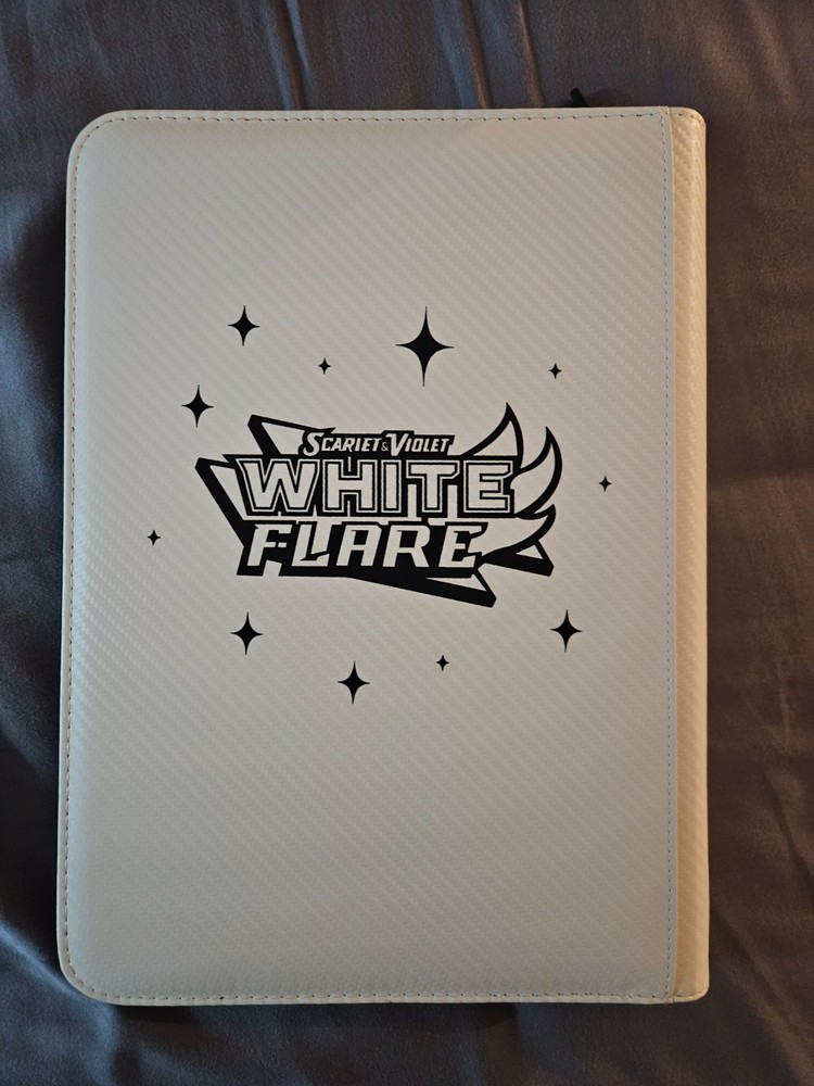 White Flare Binder - USED *Read Description*