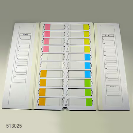 Globe Scientific 513025 Slide Folder, Cardboard, Pk10